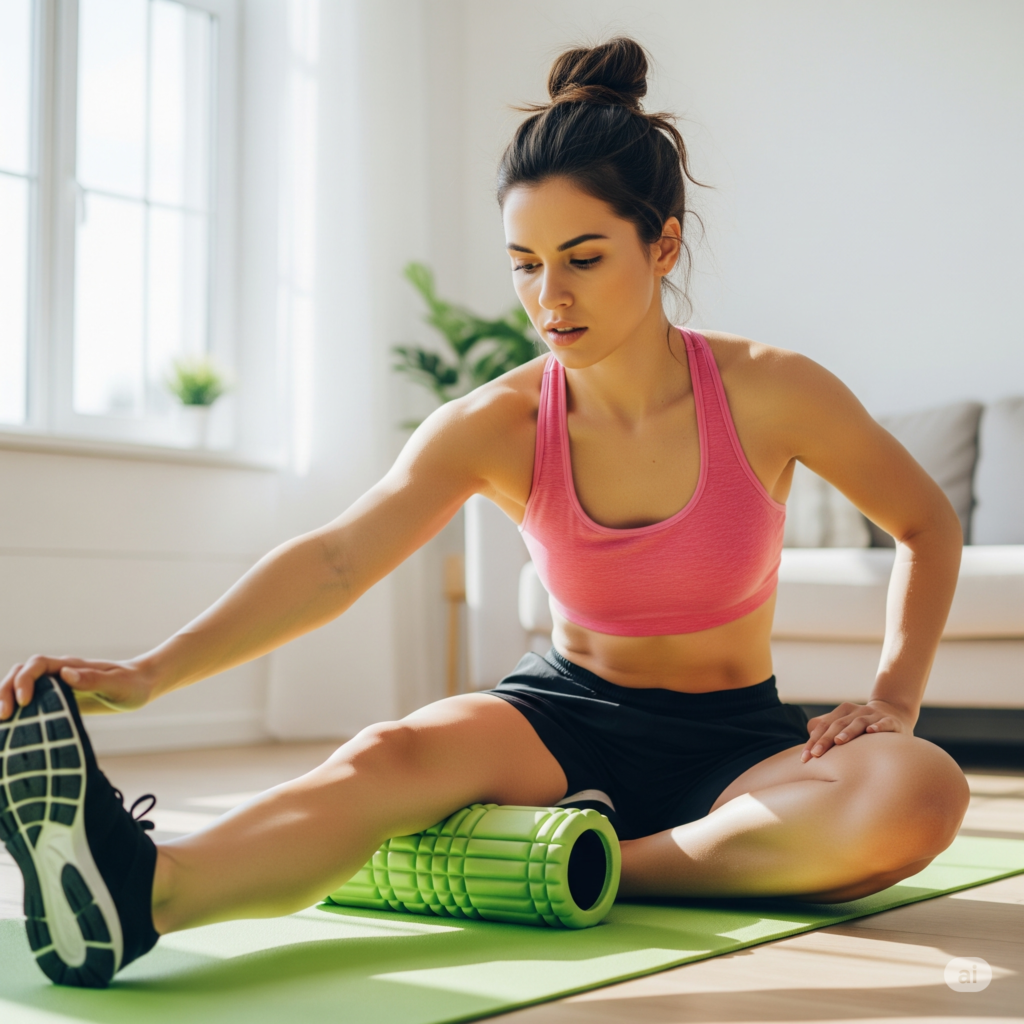 recuperacao-muscular-foam-roller-1024x1024 Dor Muscular Pós-Treino: Como Aliviar e Acelerar a Recuperação